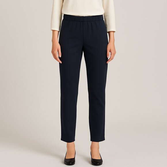 Kobi Halperin Pull On Stretch‎ Trousers Navy Blue Size Small - Picture 1 of 4